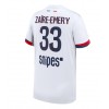 Paris Saint-Germain Warren Zaire-Emery #33 Bortedrakt 2025-26 Kortermet